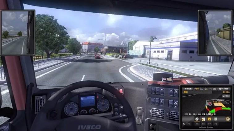 Simulation driving mobile game