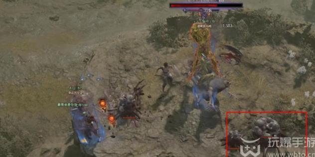 Where is the location to spawn monsters while idle in Diablo 4?