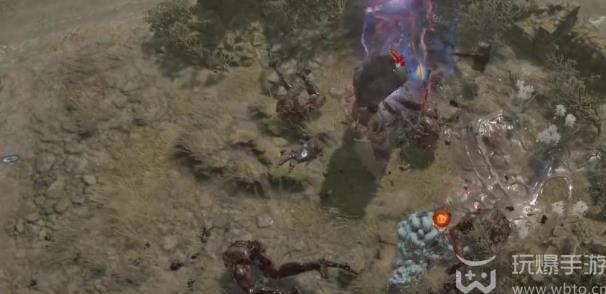 Where is the location to spawn monsters while idle in Diablo 4?