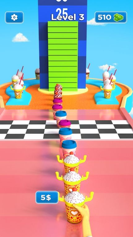 Coffee Stack Run 3D Game