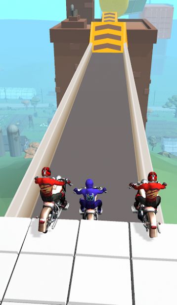 Air motorcycle racing game