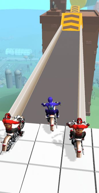 Air motorcycle racing game