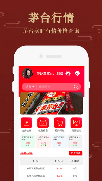 茅粉国酒行情价格app