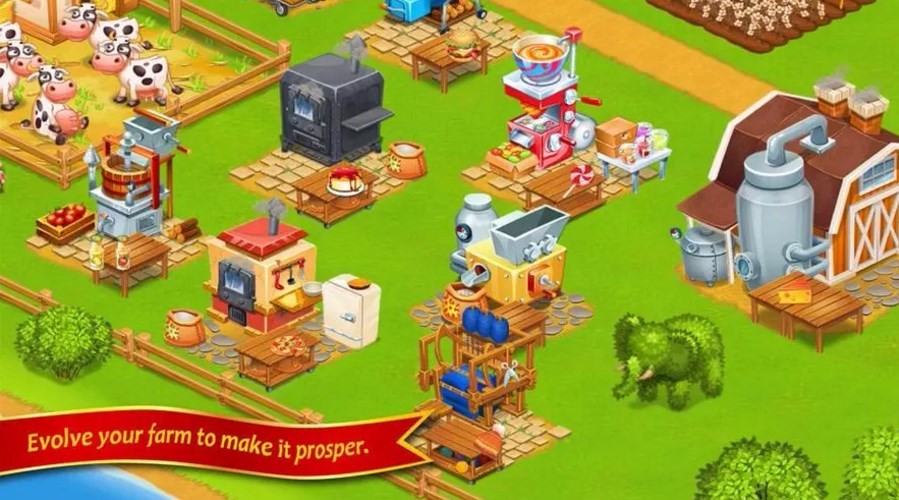 Farm simulation building game