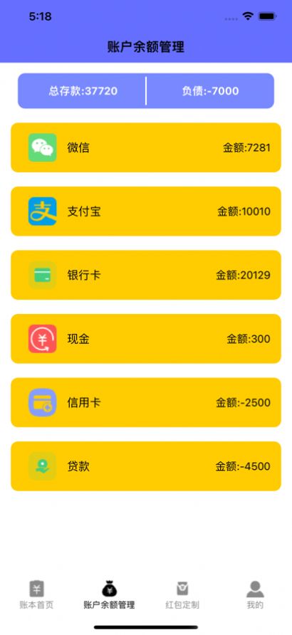 Lishunrenqing small account book app