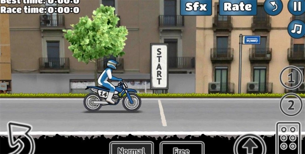 Juego móvil Head-up Motorcycle