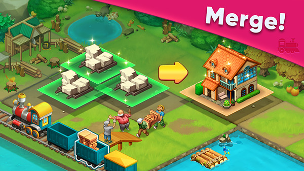 Merge Train Town Android version