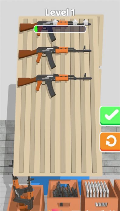 Gun sorting game