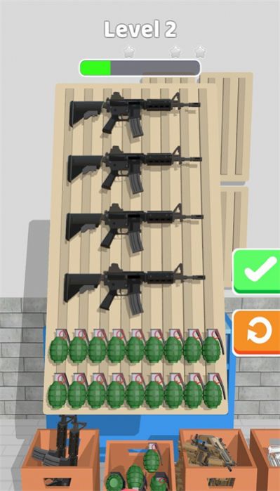 Gun sorting game