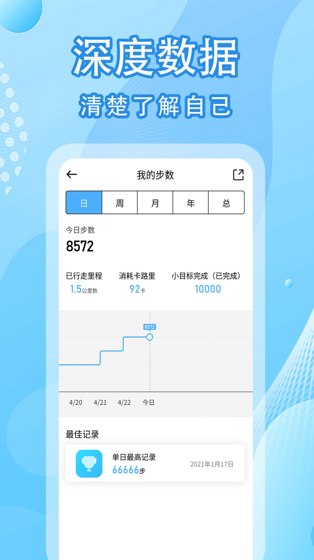 Shengfeng version walking pedometer app