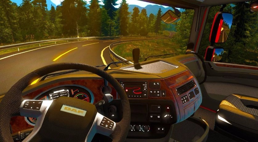 Truck driving simulation game