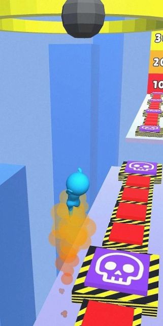 Minefield jumping game