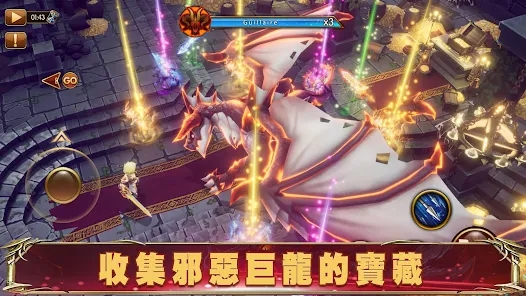 Jogo para celular Fantasy Heroes 2 Flame Dragon Knight