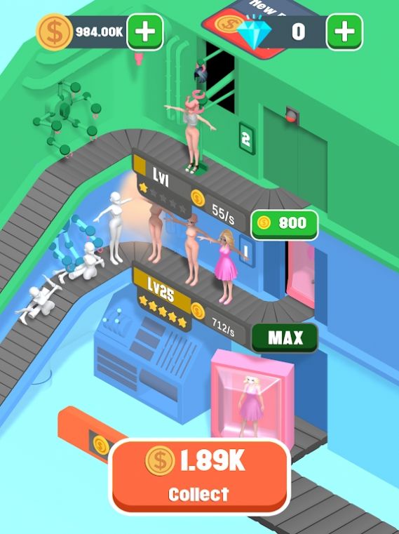 Idle Doll Factory Game