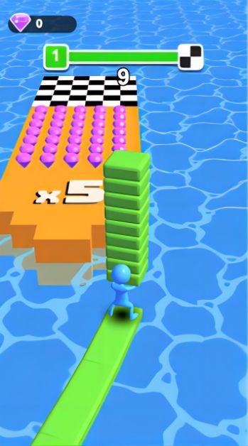 Brick Master Water Running Game