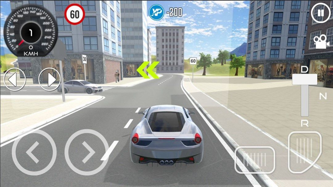 Simulation driving training game