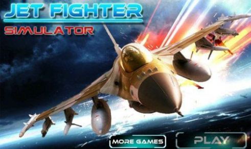 Flying jet fighter game