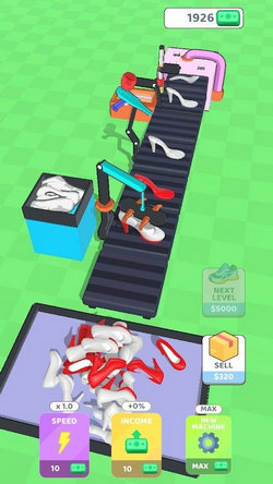 Game seluler pabrik sepatu menganggur