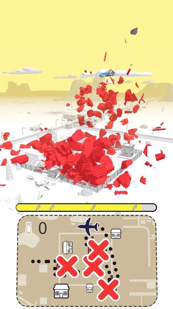 Instalação de simulador de bombardeio aéreo