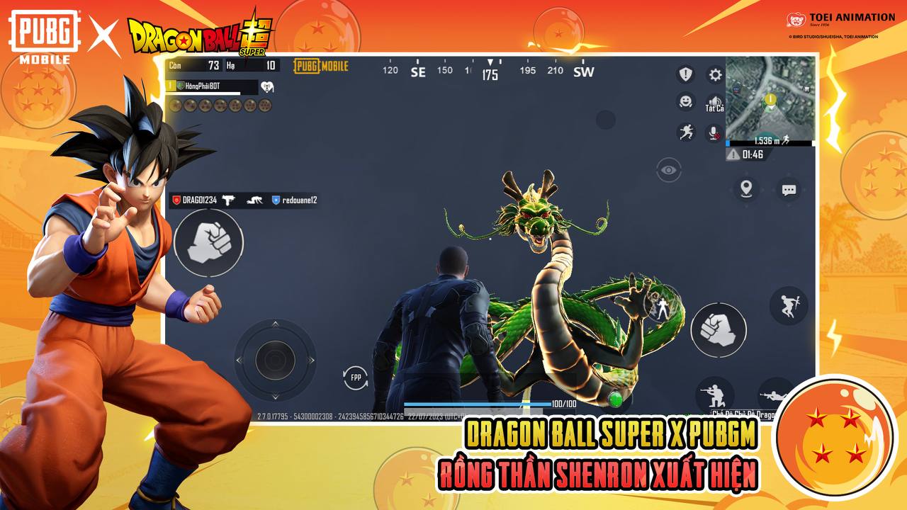 pubg international server dragon ball super linkage version