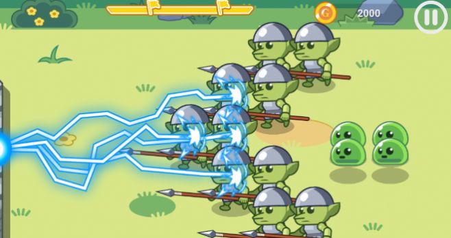 Magic shooter casual defense game