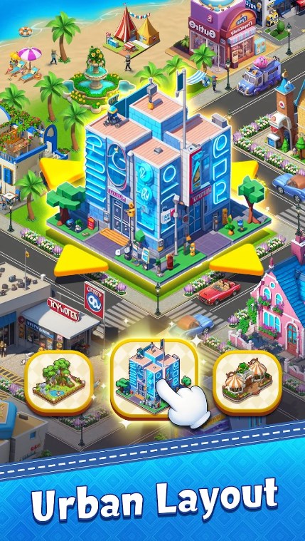 Игра Merge City Mansion City