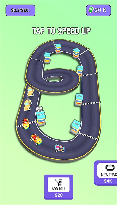 Toll station circulation circle