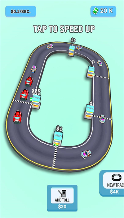 Toll station circulation circle