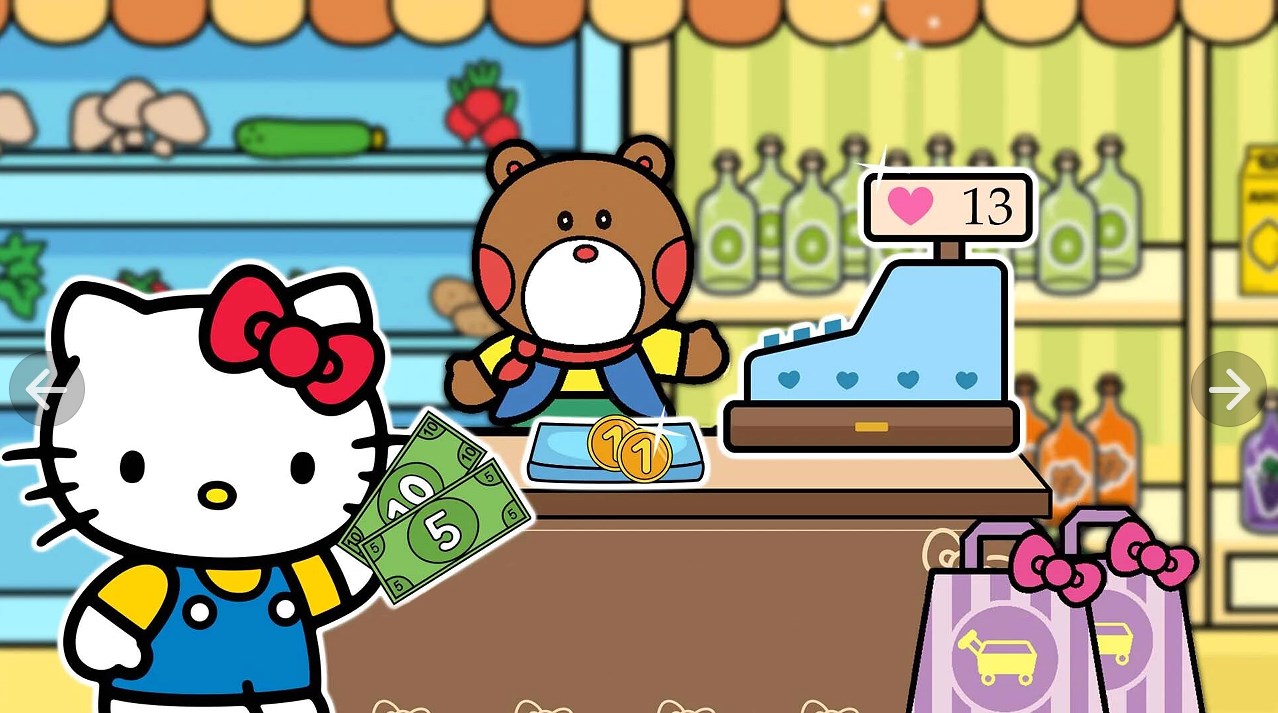 Hello Kitty Princess Shopping Game