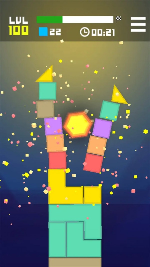 Smash block tower game