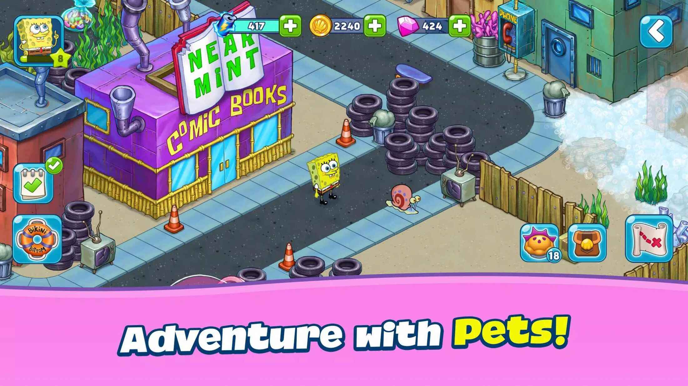 Download the latest version of Spongebob Adventure Jam World