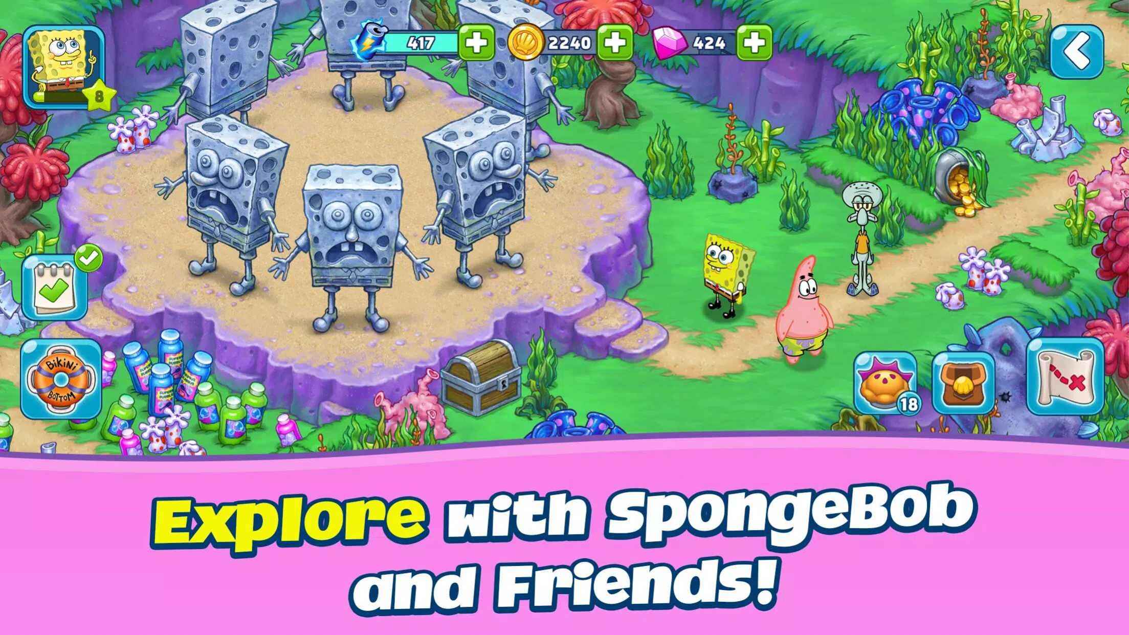 Download the latest version of Spongebob Adventure Jam World