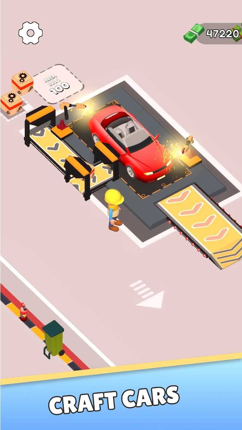 Build Car Tycoon Factory Game