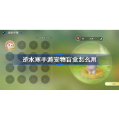 How to use the pet blind box in Ni Shui Han mobile game. How to use the pet blind box in Ni Shui Han mobile game.