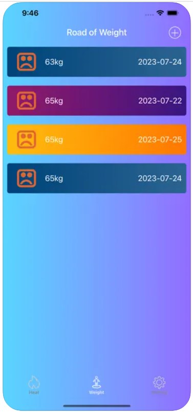 Road of weight app