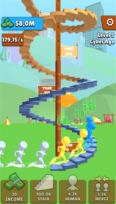 Jogo de evolução de escalada