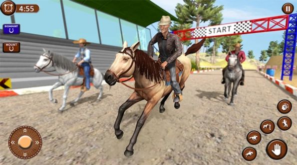 Jeu de survie de simulation de chevaux sauvages