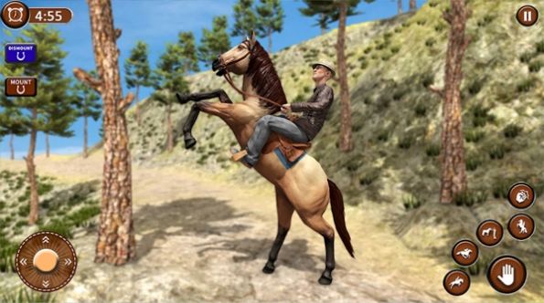 Jeu de survie de simulation de chevaux sauvages