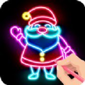 Draw Glowing Christmas Game