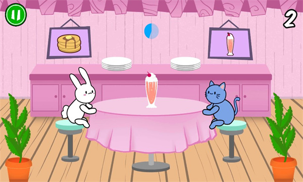 Jeu Milkshake Chat et Pancake Bunny