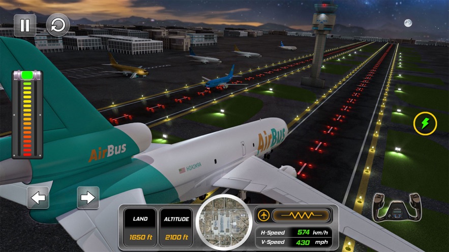 Jogo de simulação de vôo da cidade piloto