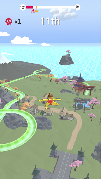 Amusement park 3d water race game