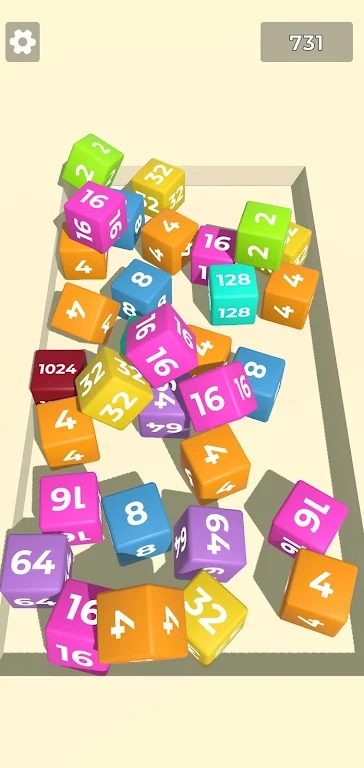 Cube Merge 2048 Game