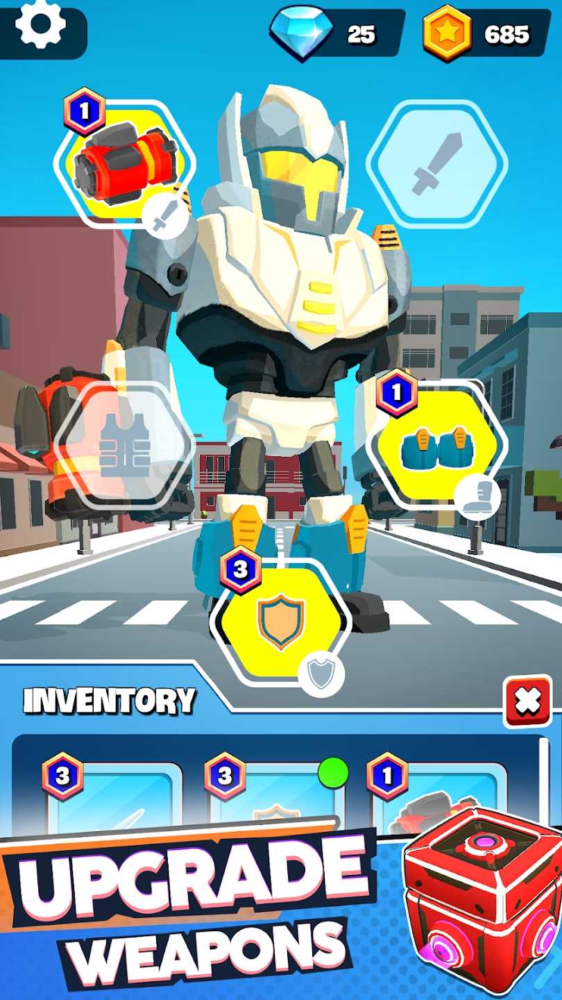 Robot Clash Robot Evolution-Spiel