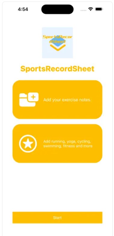 Aplicativo SportsRecordSheet