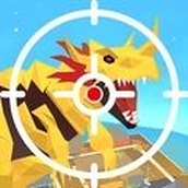 Jogo de ação de dinossauro bombardeado