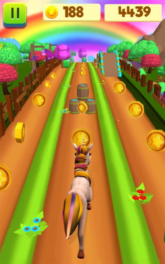 Rainbow Horse Run mobile version