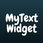 MyText Widget app