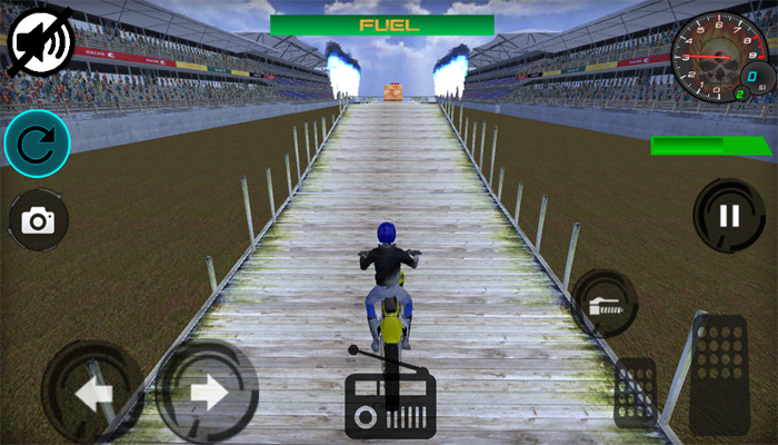 Jogo 3D de simulação de acrobacias de bicicleta