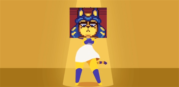 Pixel Egyptian Cat